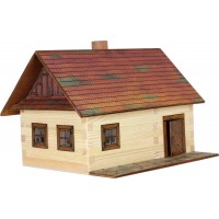 Casa traditionala din barne de lemn de pin (100 piese)